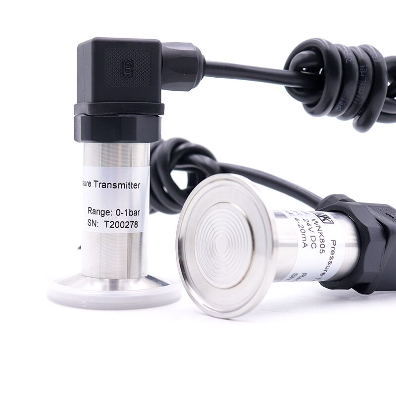 Fabrik Nahrungsmittel Medizin Industrie Sanitärer Flush Diaphragma Drucksensor Transmitter für flüssiges Wasser Nahrungsmittel Milch Getränke Sanitär