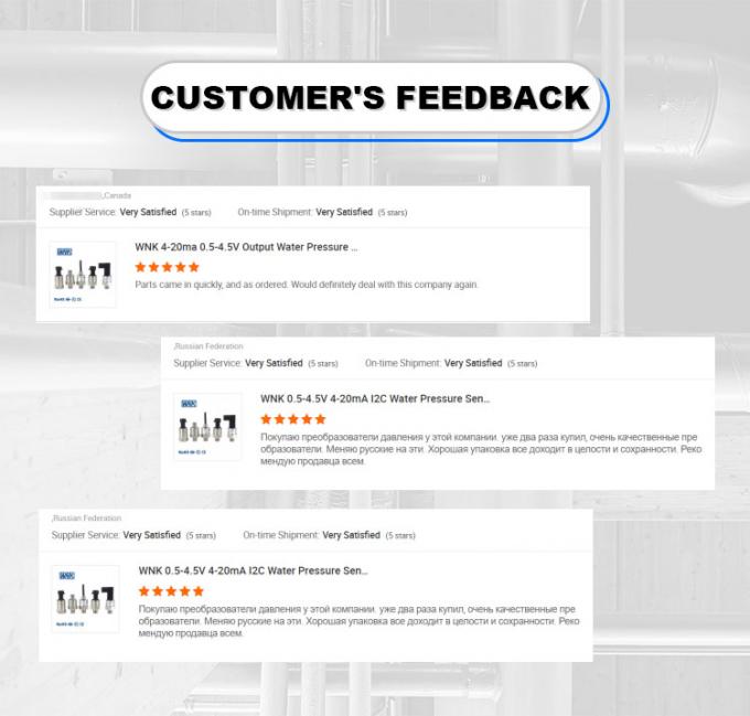 WNK Wasserbehandlung Gasdrucksensoren 4-20mA Druckwandler Sender 0